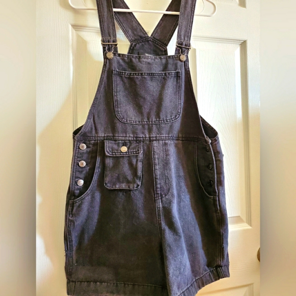 Black Denim Romper